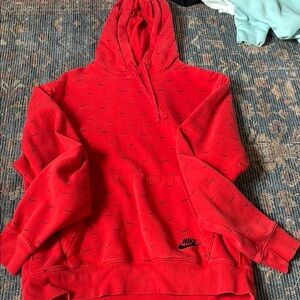red nike hoodie!